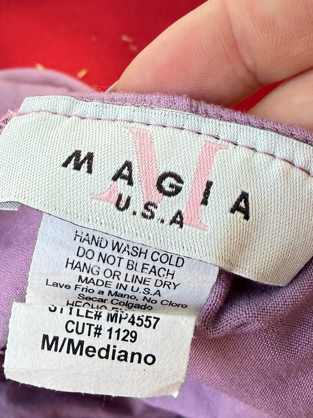 MAGIA U.S.A. Lilac Lace-Up Wide Leg Jumpsuit | Medium - Picture 5 of 5